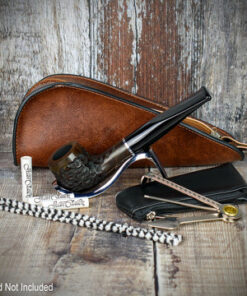 Smoke-King Pipe Smoker's Starter Kit - Brown Leather Pouch