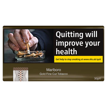 Marlboro Gold Fine Cut Hand Rolling Tobacco - 30g Pouch